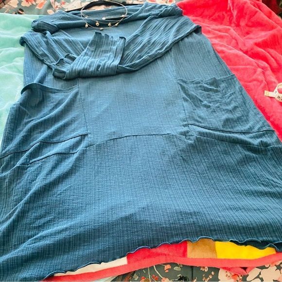 Comfort Code by Cuddl Duds Pretty Sweater  Size Medium. Gently Worn Blue - Picture 4 of 9